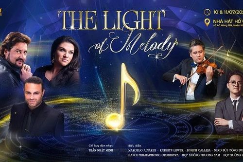 Nhiều nghệ sĩ nổi tiếng tham gia chương trình hòa nhạc 'The Light of Melody'