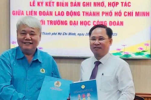 Hợp tác đào tạo cán bộ công đoàn cho Thành phố Hồ Chí Minh