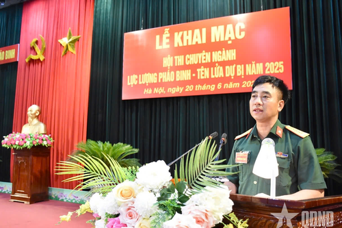 Khai mạc Hội thi chuyên ngành lực lượng Pháo binh - Tên lửa dự bị năm 2025