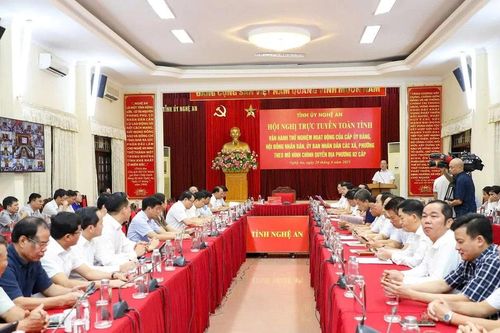 Nghệ An vận hành thử nghiệm mô hình chính quyền địa phương 2 cấp