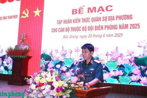 Bế mạc tập huấn kiến thức quân sự địa phương cho cán bộ BĐBP
