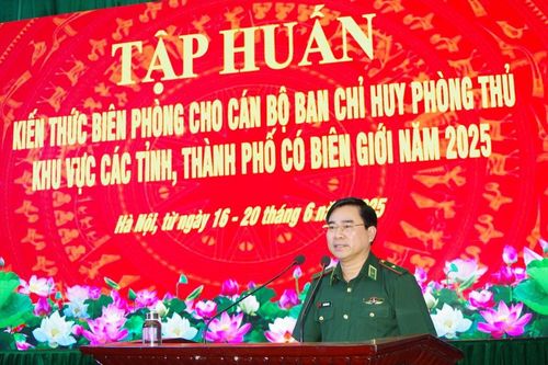 Bế mạc lớp tập huấn kiến thức Biên phòng cho Ban Chỉ huy phòng thủ khu vực các tỉnh, thành phố có biên giới năm 2025
