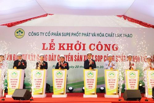 Supe Lâm Thao: Khởi công Dự án 'Đầu tư xây dựng dây chuyền sản xuất SOP công suất 20.000 tấn/1 năm