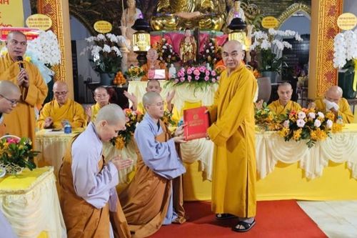 Bình Phước: Bổ nhiệm Sư cô Thích nữ Quảng Thuận làm trụ trì chùa Quảng Phước