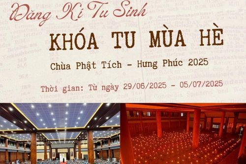Miền Bắc: Lịch các khóa tu tháng 7/2025