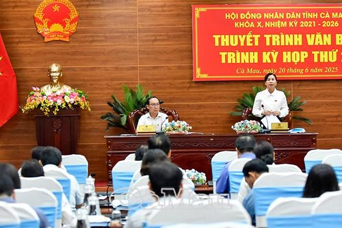 Thuyết trình các văn bản trình Kỳ họp thứ 21 HĐND tỉnh