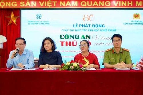Phát động sáng tác văn học, nghệ thuật về 'Công an Thủ đô vì bình yên cuộc sống'