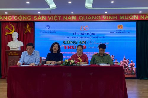 Phát động cuộc thi sáng tác văn học nghệ thuật với chủ đề 'Công an Thủ đô vì bình yên cuộc sống'.