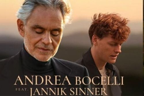 Jannik Sinner bất ngờ phát hành đĩa đơn cùng huyền thoại thanh nhạc Ý Andrea Bocelli