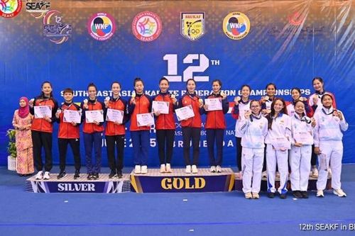 Karate Việt Nam giành 28 huy chương Vàng giải vô địch Đông Nam Á