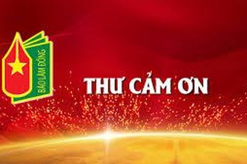 THƯ CẢM ƠN