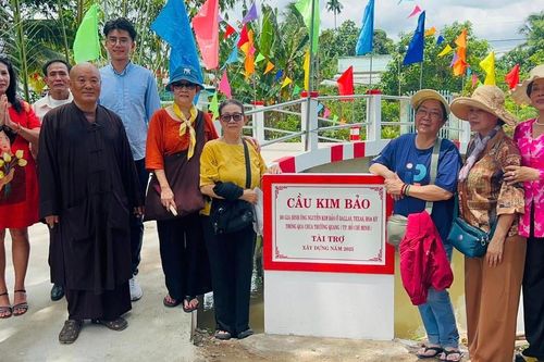 Ban Từ thiện xã hội Báo Giác Ngộ khánh thành cầu bê-tông Kim Bảo tại TP.Cần Thơ