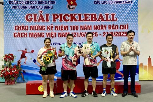 Giải Pickleball nhân kỷ niệm 100 năm Ngày Báo chí Cách mạng Việt Nam
