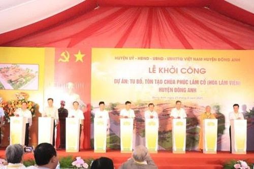 Đông Anh: Khởi công Dự án tu bổ, tôn tạo di tích chùa Phúc Lâm cổ