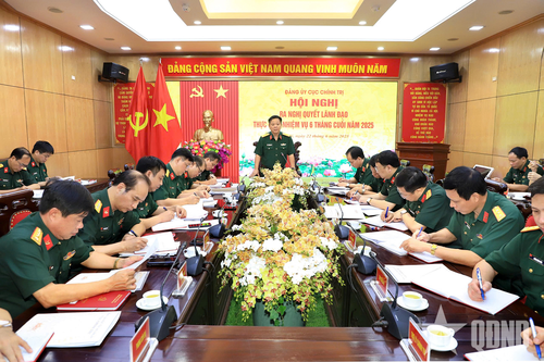 Đảng ủy Cục Chính trị (Tổng cục Hậu cần-Kỹ thuật) triển khai toàn diện các nhiệm vụ 6 tháng đầu năm