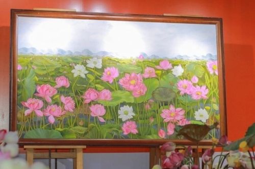 Cơ hội để người yêu tranh Sen thưởng lãm phiên bản 'Liên hoa tịnh cảnh' nổi tiếng