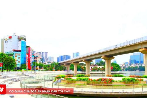 Hình ảnh hồ Hoàng Cầu - 'Lá phổi xanh' đã khoác lên mình diện mạo mới