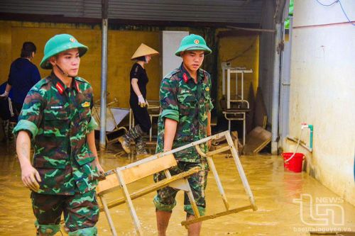 Quân khu 1: Huy động lực lượng giúp người dân khắc phục hậu quả thiên tai