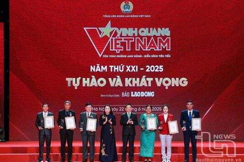 Giám đốc Đại học Thái Nguyên được vinh danh tại Chương trình Vinh quang Việt Nam