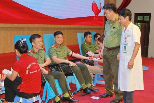 Công an Nghệ An hiến hơn 400 đơn vị máu cứu người trong Chiến dịch Hè 2025