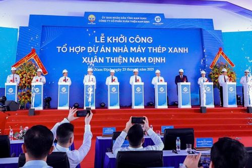 Nam Định: Khởi công Tổ hợp dự án thép xanh với vốn đầu tư gần 100.000 tỷ đồng