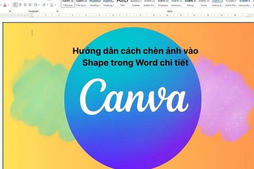 Cách chèn ảnh vào Shape trong Word tiện lợi và đơn giản
