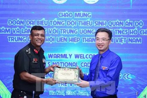 Bí thư T.Ư Đoàn tiếp xã giao Tổng đội Thiếu sinh quân Ấn Độ