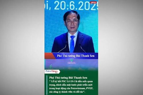 Ký kết PSC Lô 15-1 là dấu mốc quan trọng, đánh dấu một bước phát triển mới trong hoạt động của Petrovietnam