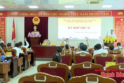 HĐND huyện Thọ Xuân tổ chức kỳ họp chuyên đề quyết định một số nội dung quan trọng