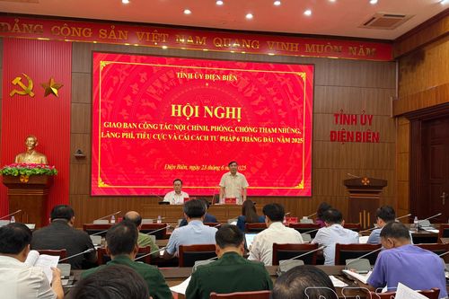 Giao ban công tác nội chính, phòng chống tham nhũng tiêu cực và cải cách tư pháp
