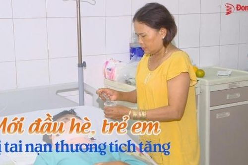 Mới đầu hè, trẻ em bị tai nạn thương tích tăng