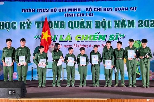Gia Lai: 100 chiến sĩ 'nhí' hoàn thành chương trình Học kỳ trong quân đội