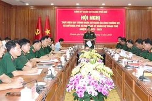 Giới thiệu nhân sự giữ chức Phó Bí thư Đảng ủy Quân sự thành phố, nhiệm kỳ 2025 - 2030