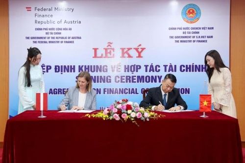 Việt Nam - Áo ký Hiệp định khung hợp tác tài chính trị giá 150 triệu Euro