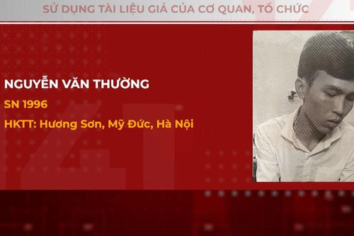 Truy tìm đối tượng sử dụng tài liệu giả