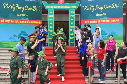 120 'chiến sĩ nhí' tham gia Chương trình 'Học kỳ trong quân đội' lần thứ 10