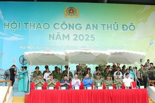 Gần 1.000 vận động viên tham gia Hội thao Công an Thủ đô năm 2025