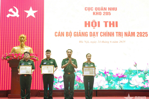 Kho 205 tổ chức thành công Hội thi cán bộ giảng dạy chính trị năm 2025