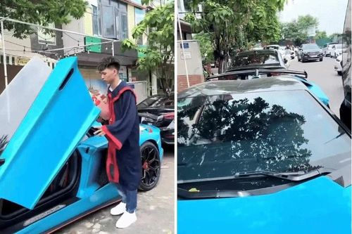 Chàng trai lái Lamborghini đi tốt nghiệp Đại học ở Hà Nội