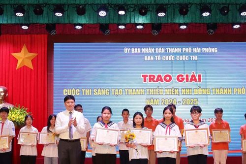 Hải Phòng: 121 sản phẩm tham gia cuộc thi sáng tạo thanh thiếu niên, nhi đồng
