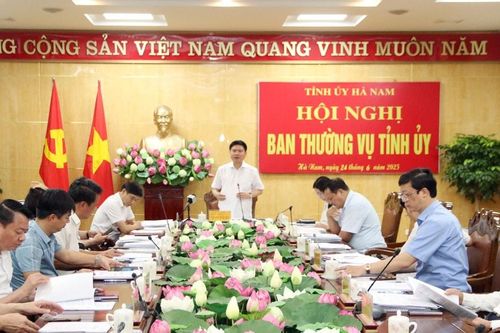 Ban Thường vụ Tỉnh ủy Hà Nam thông qua nhiều dự án đầu tư