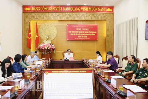 Hội nghị sơ kết công tác kiểm tra, giám sát và thi hành kỷ luật của Đảng 6 tháng đầu năm 2025
