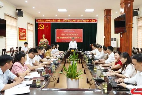 Vận hành thử nghiệm hoạt động cấp ủy, chính quyền xã Mai Sơn