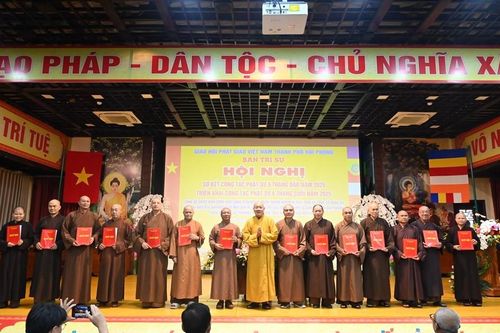 Ban Trị sự GHPGVN TP.Hải Phòng công cử nhân sự đại diện giữ mối liên hệ công tác với các cơ sở tự viện