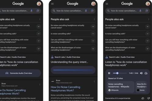 Cách mạng tìm kiếm: Google thử nghiệm giọng đọc AI để trả lời kết quả nhanh hơn