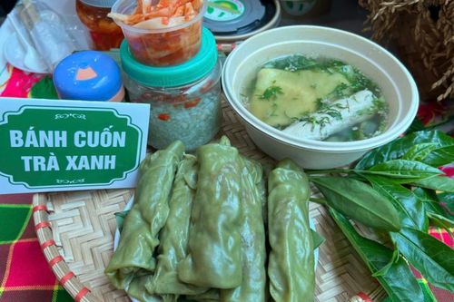 Bánh cuốn vị trà xanh - sự kết hợp tinh tế giữa truyền thống và hiện đại