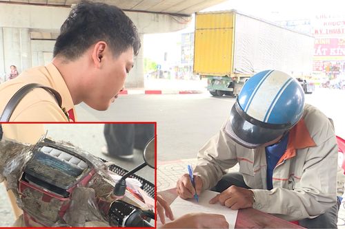 CSGT TP.HCM xử lý loạt xe 'mù', xe tự chế