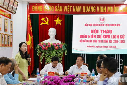 Hội Cựu chiến binh tỉnh Khánh Hòa tổ chức Hội thảo Biên niên sự kiện lịch sử giai đoạn 2014-2025