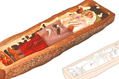 Bí ẩn người phụ nữ thời đồ sắt nằm trong quan tài cây