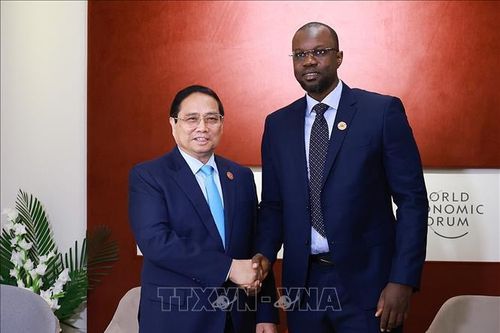 Thủ tướng Phạm Minh Chính gặp Thủ tướng Senegal Ousmane Sonko